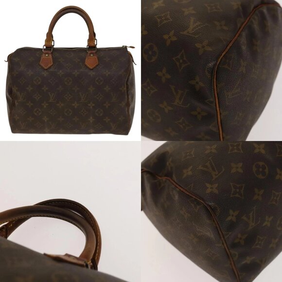 LOUIS VUITTON Monogram Speedy 30 Hand Bag M41526 LV Auth 140774 - Picture 13 of 15